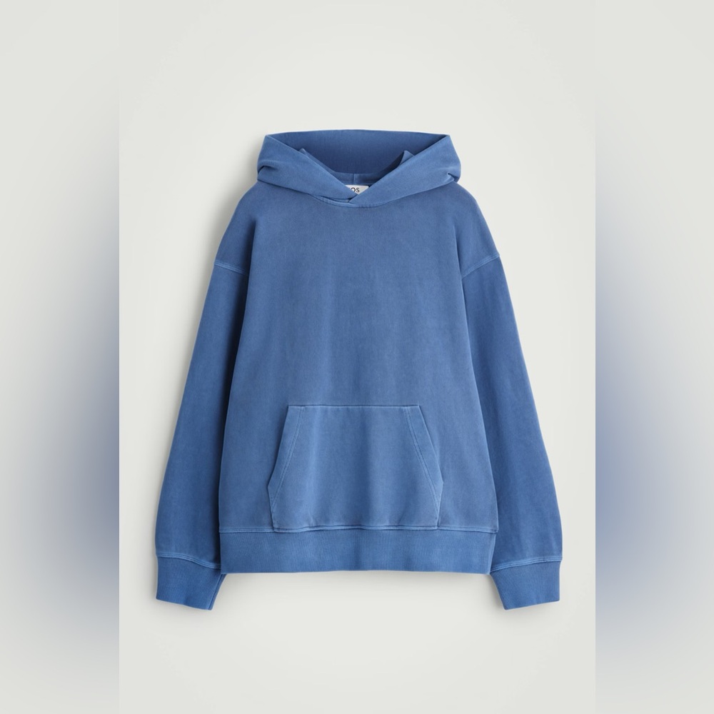 COS Washed Cotton-Jersey Hoodie - Picture 3 of 4